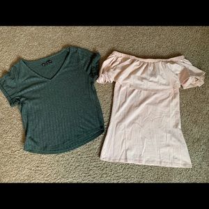 Bundle of two short sleeve shirts